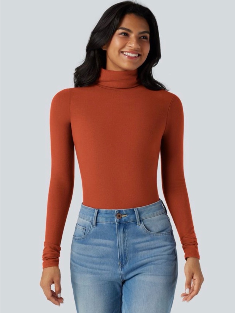 Halara HeatCore Turtleneck Long Sleeve Thumb Hole Top Medium NWT